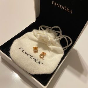 Pandora heart earrings